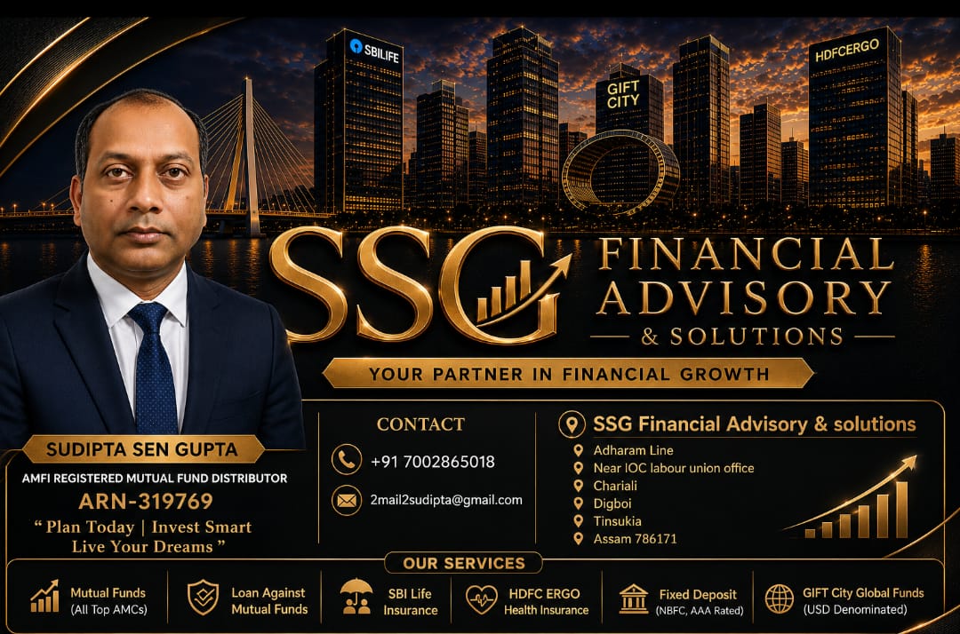 Sudipta Sengupta – AMFI Registered Mutual Fund Distributor (ARN: 319769) & Insurance Advisor, SSG Financial Advisory & Solutions
